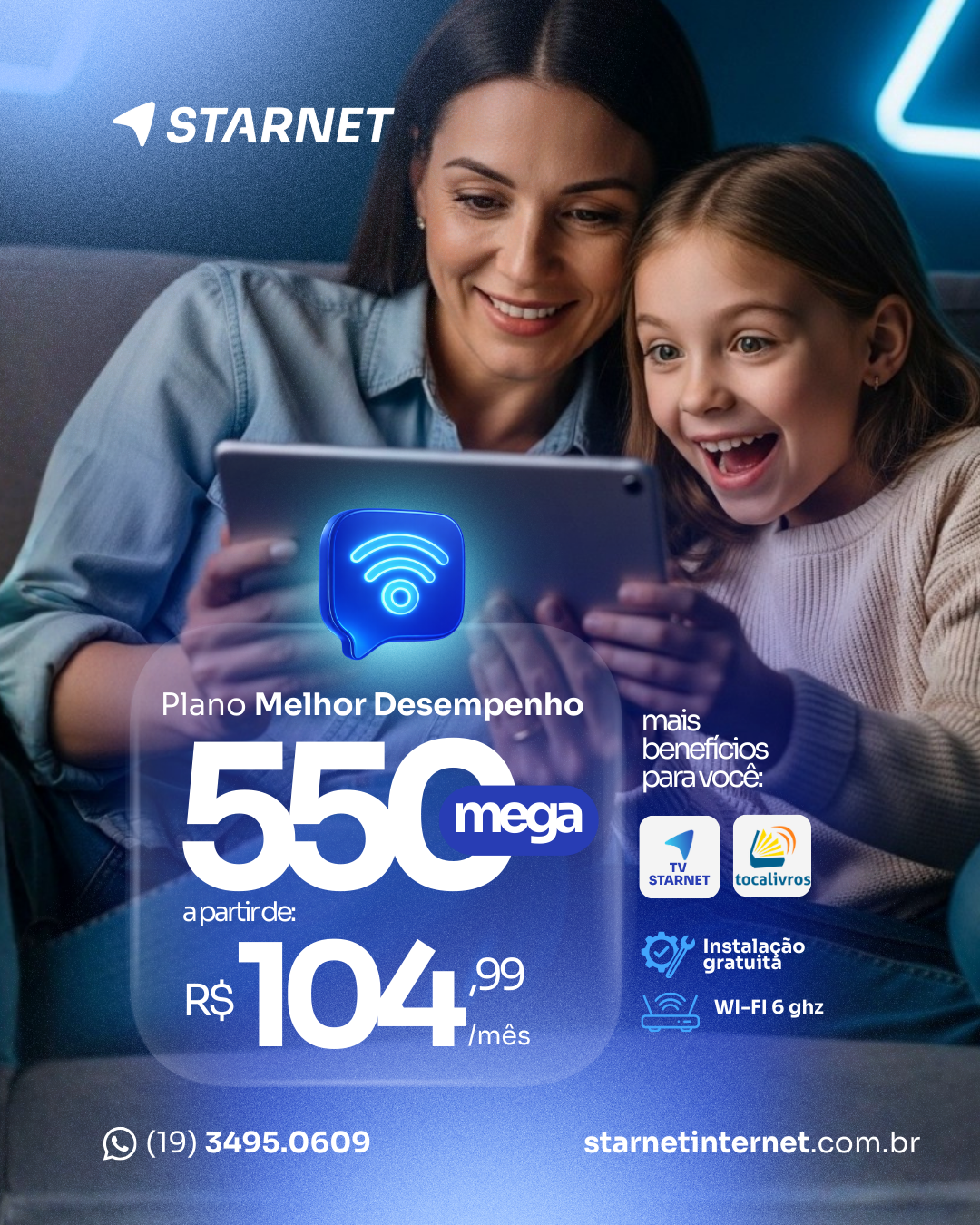 Starnet Internet Service Provider STARNET INTERNET - A melhor internet de Limeira!